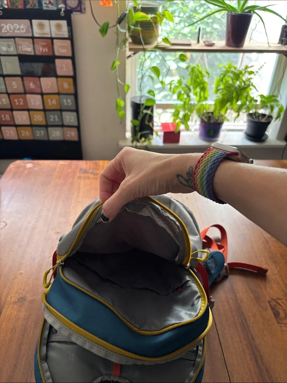 OSPREY Daylite Backpack in Gray, Blue & Orange Trim